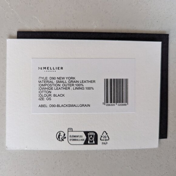 DeMellier New York Tote NWT in black small grain - Picture 10 of 11